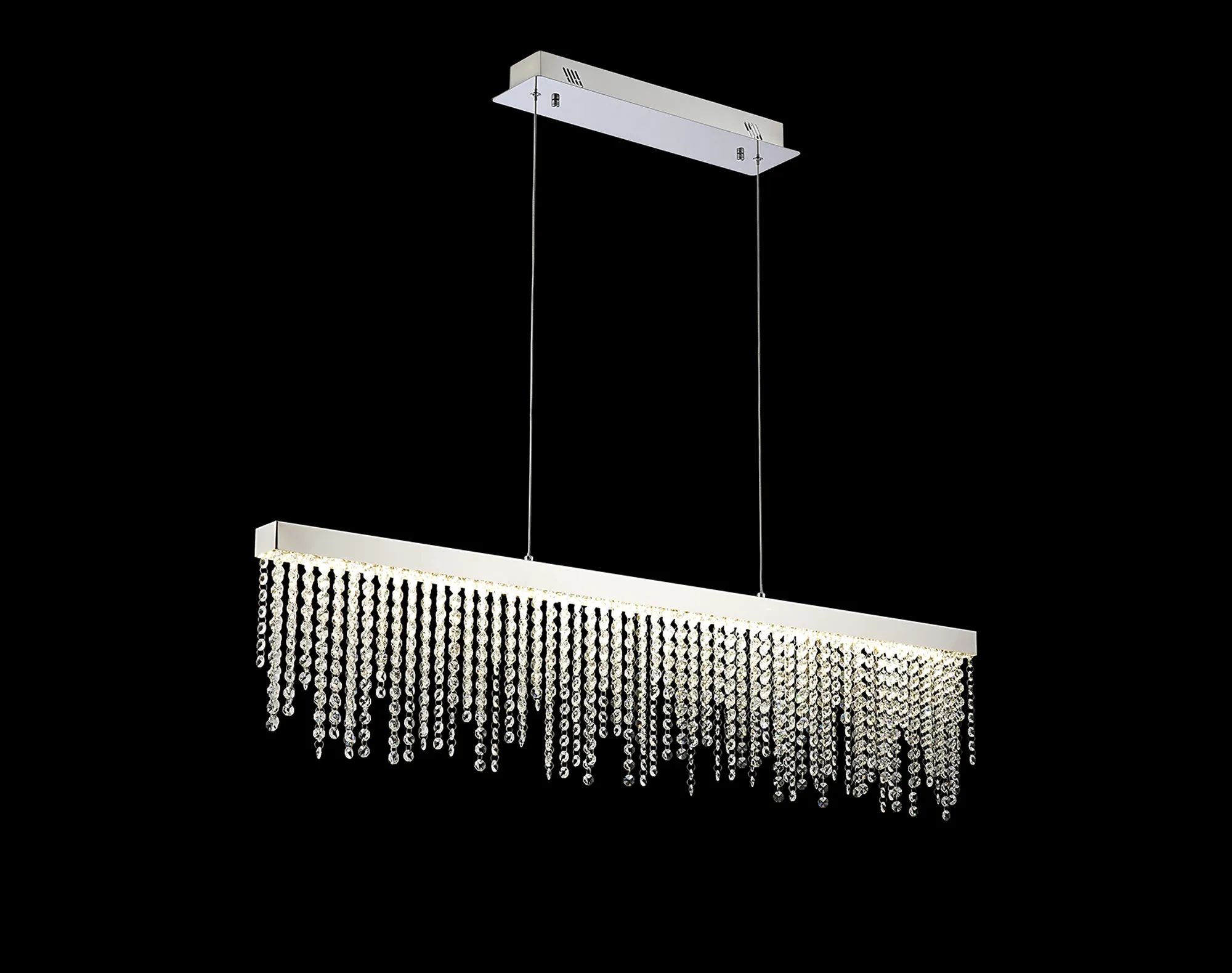 IL32866  Bano Linear Dimmable Pendant 40W LED Polished Chrome